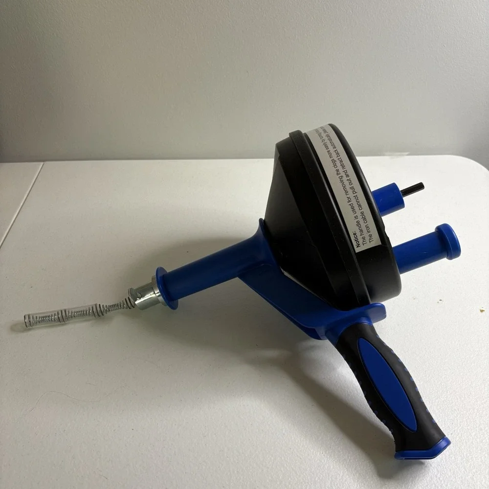 Breezz Power Drum Auger 1/4 x 25 Ft‎ Tool to Unclog Drains in Sink Tubs Showers